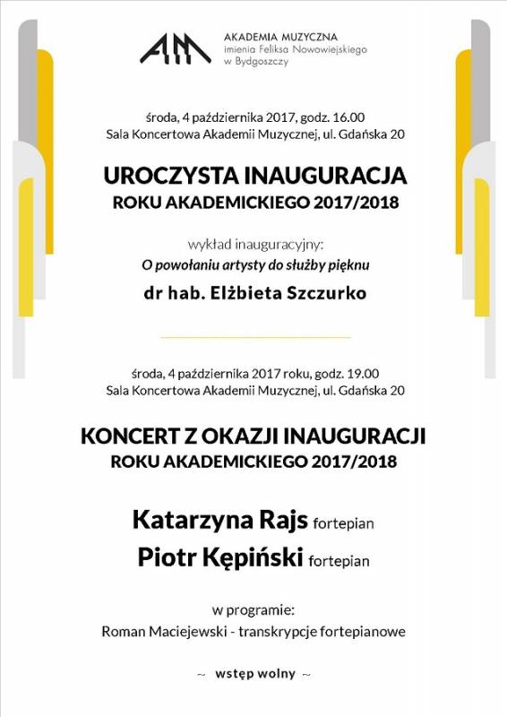 Uroczysta Inauguracja Roku Akademickiego 2017/2018