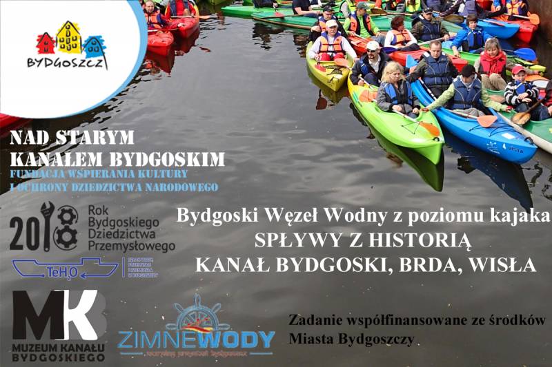 Spływ kajakowy - Bydgoski Węzeł Wodny z poziomu kajaka Bydgoszcz