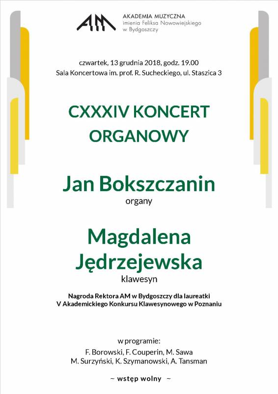 CXXXIV Koncert Organowy