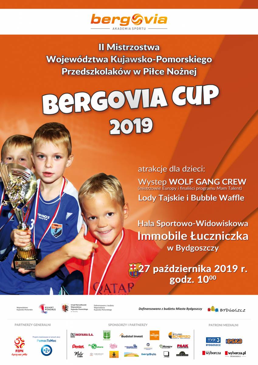 II Mistrzostwa Województwa Kujawsko-Pomorskiego Przedszkolaków w Piłce Nożnej Bergovia Cup 2019