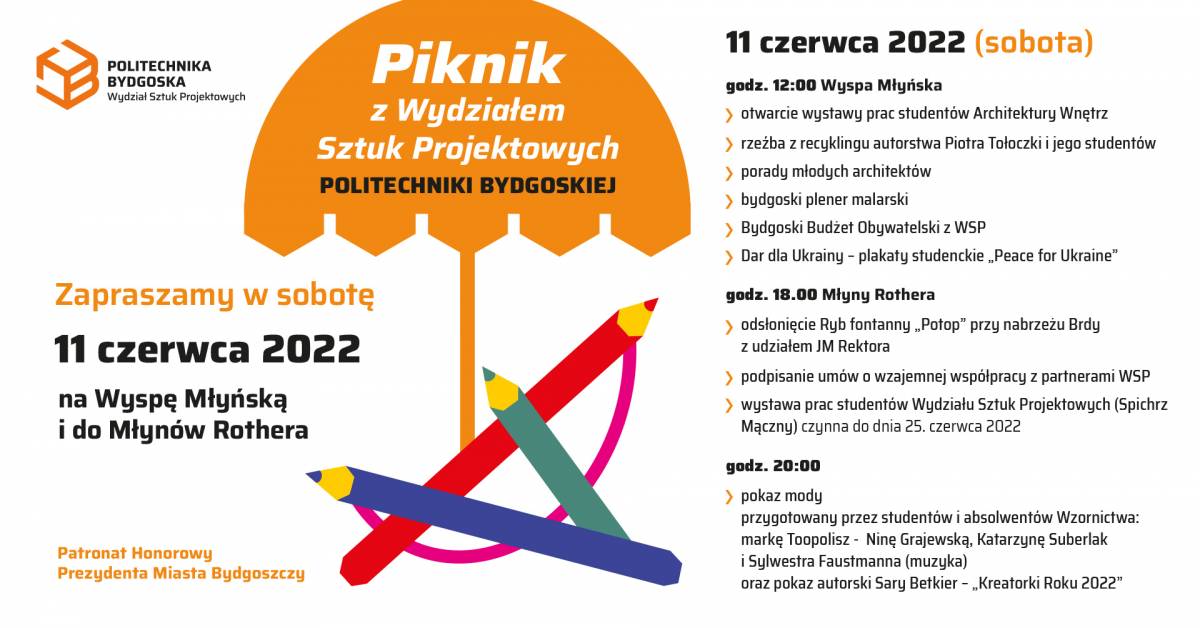 Piknik z Wydziałem Sztuk Projektowych Politechniki Bydgoskiej