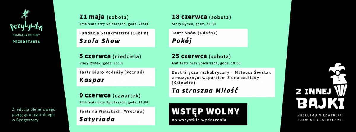 2. edycja plenerowego przeglądu teatralnego w Bydgoszczy - Satyriada