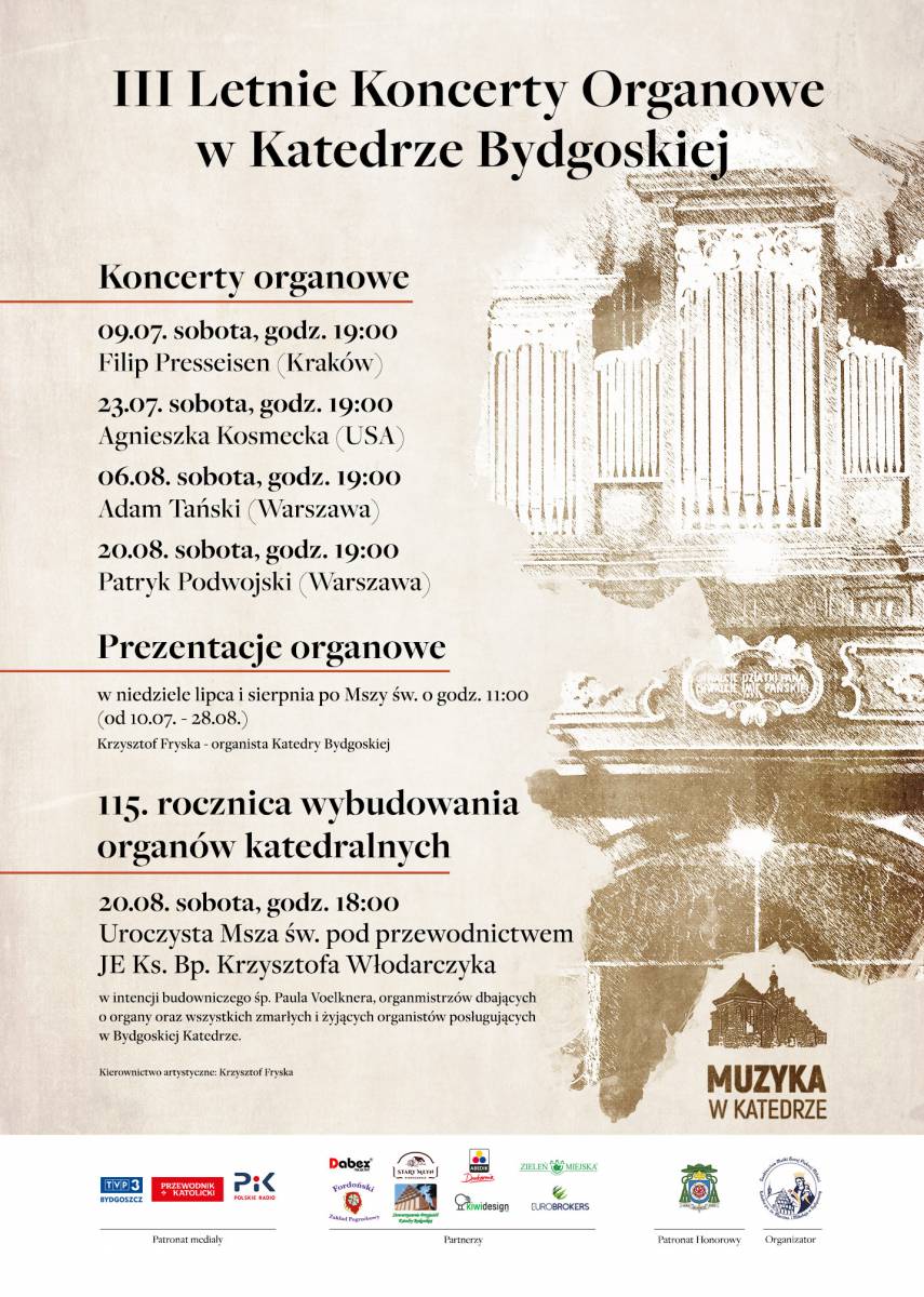 Letnie Koncerty Organowe w Katedrze Bydgoskiej