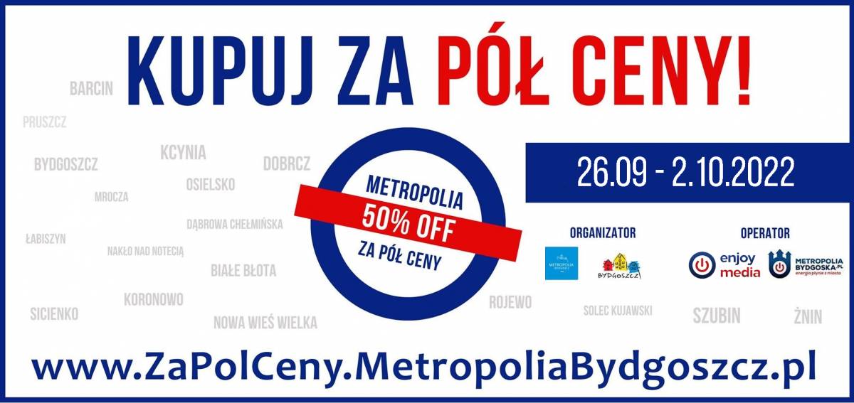 Metropolia za pół ceny 2022