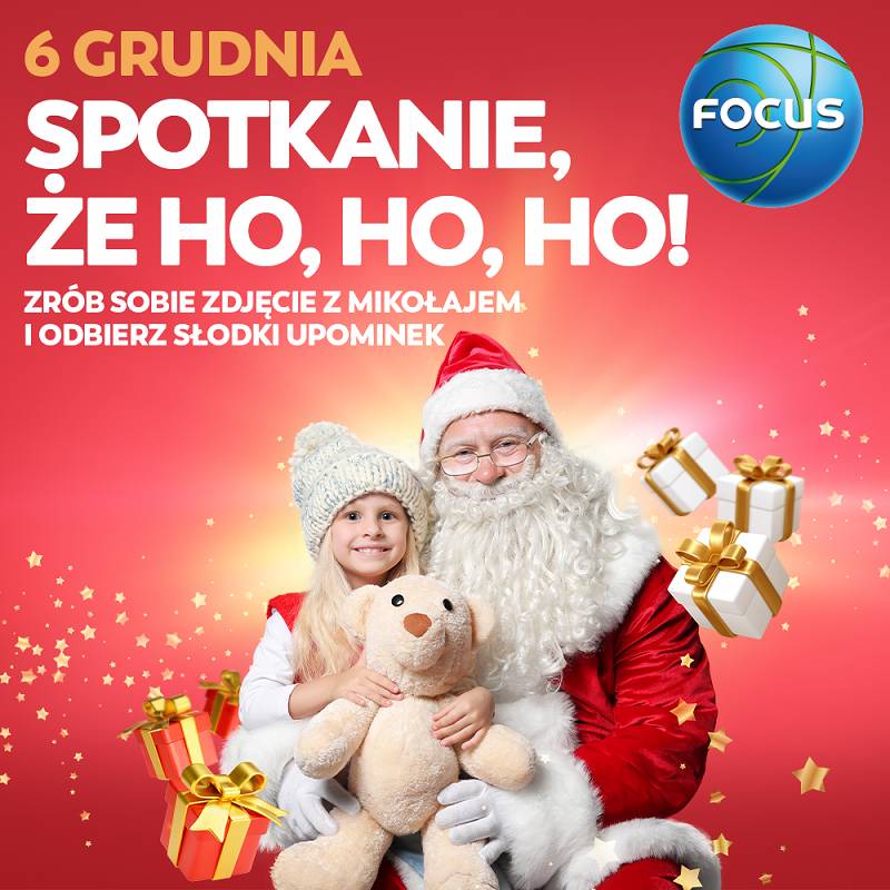 Święty Mikołaj przybędzie z wizytą do CH Focus!
