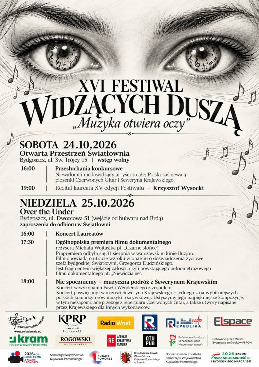 XVI Festiwal Widzących Duszą „Muzyka otwiera oczy”